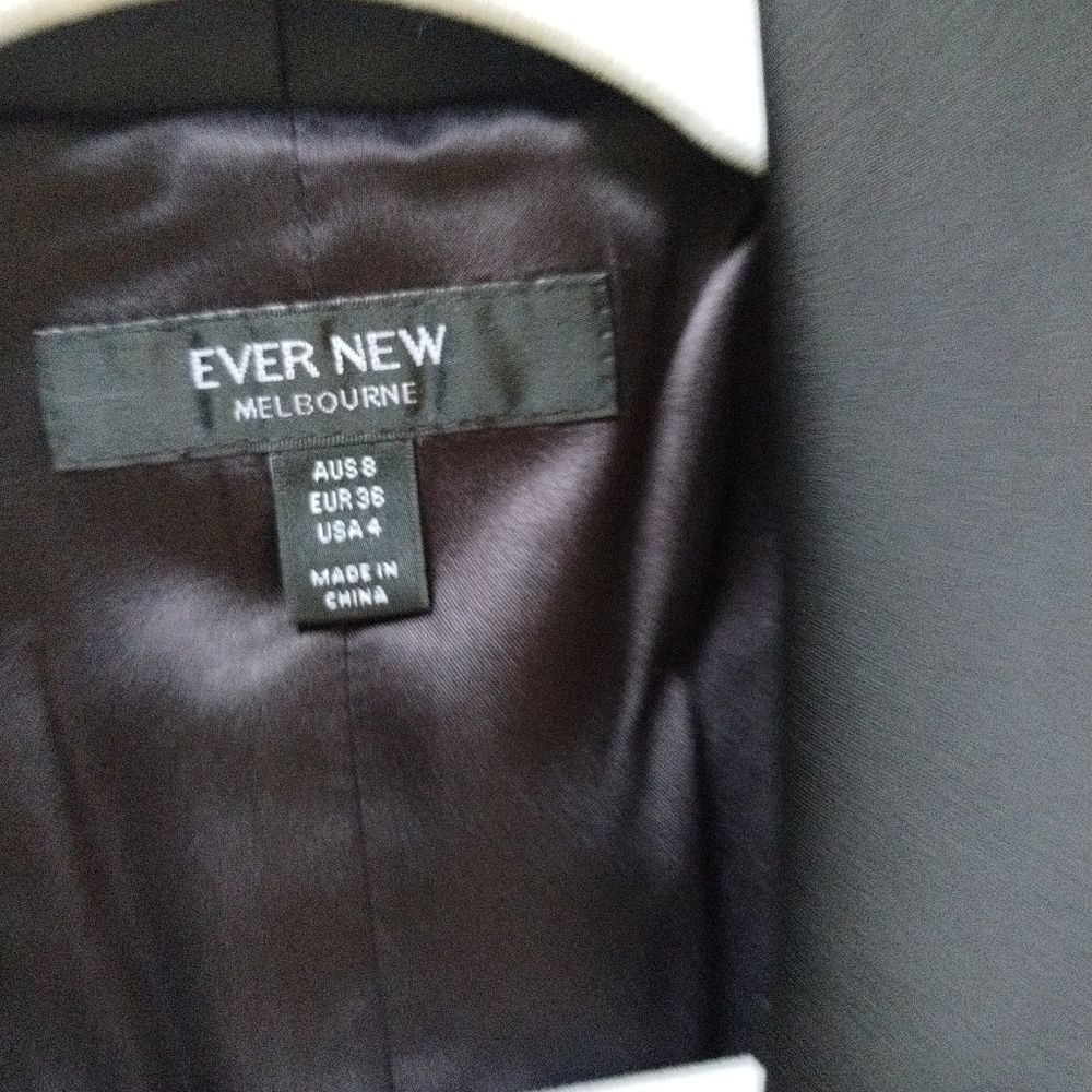 Ever New Elegant Black Blazer Dress with Silver Buttons 4 - Picture 3 of 4